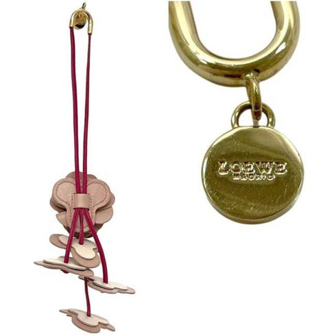 Charm Leather Pink Handbag Charm