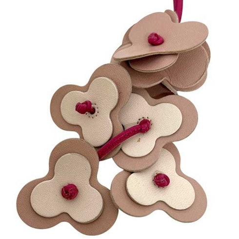 Charm Leather Pink Handbag Charm