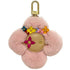 Vivienne Head Flower Crown Charm Fur and Leather Handbag Charm