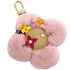 Vivienne Head Flower Crown Charm Fur and Leather Handbag Charm