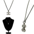 CC Logo Pendant Necklace Silver-Tone Metal