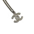 CC Logo Pendant Necklace Silver-Tone Metal