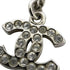 CC Logo Pendant Necklace Silver-Tone Metal