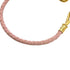 Bracelet Leather and Metal Pink