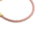 Bracelet Leather and Metal Pink