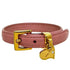 Charm Bracelet Leather Pink