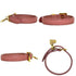 Charm Bracelet Leather Pink