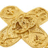 CC Logo Cross Brooch Metal