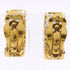 CC Logo Clip-On Earrings Metal Gold-Tone Metal