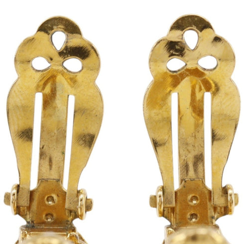 CC Logo Clip-On Earrings Metal Gold-Tone Metal