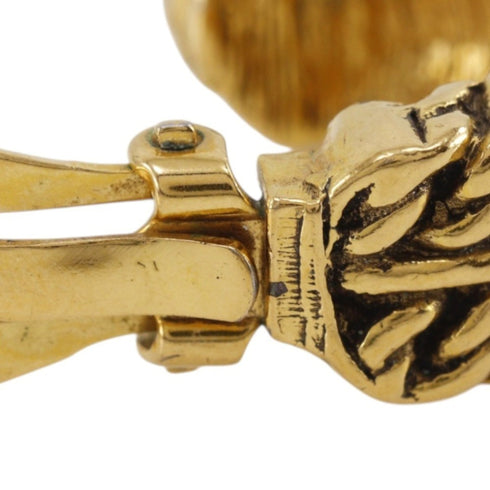 CC Logo Clip-On Earrings Metal Gold-Tone Metal