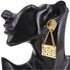 CC Logo Clip-On Earrings Metal Gold-Tone Metal