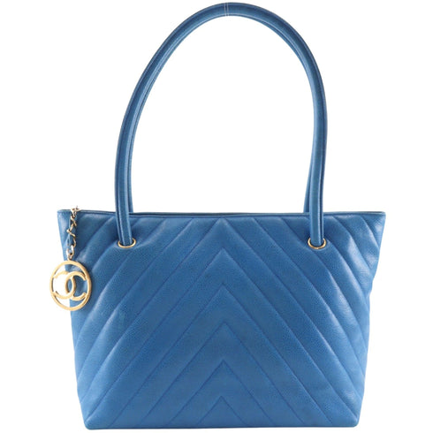 Classic Double Flap Bag Chevron Caviar Small
