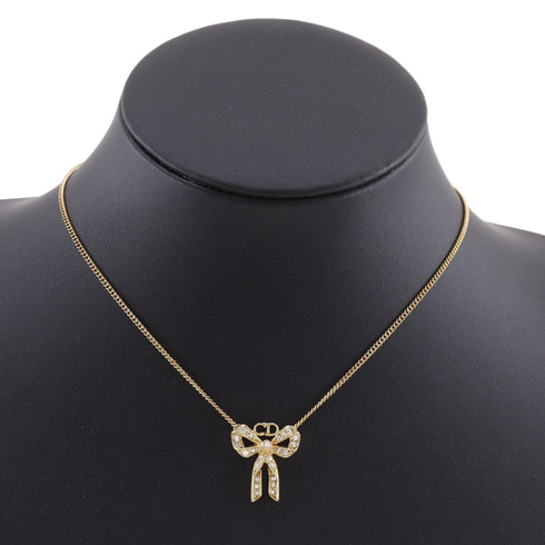 Pendant Necklace Gold With Rhinestone