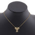 Pendant Necklace Gold With Rhinestone