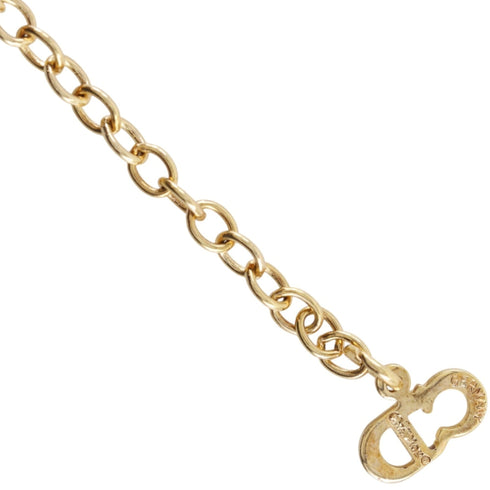Pendant Necklace Gold With Rhinestone