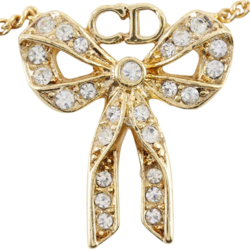 Pendant Necklace Gold With Rhinestone
