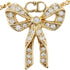 Pendant Necklace Gold With Rhinestone
