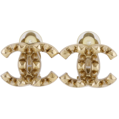CC Logo Clip-On Earrings Metal