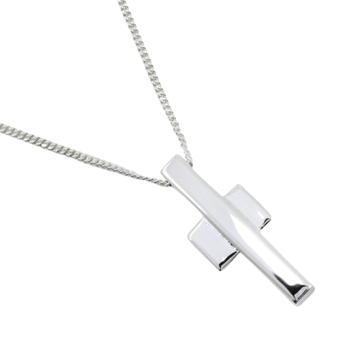 Cross Pendant Necklace Sterling Silver