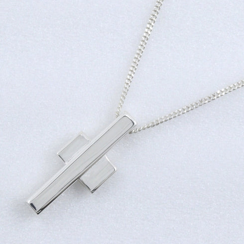 Cross Pendant Necklace Sterling Silver