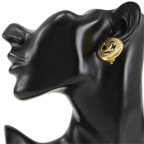 CC Logo Clip-On Earrings Metal