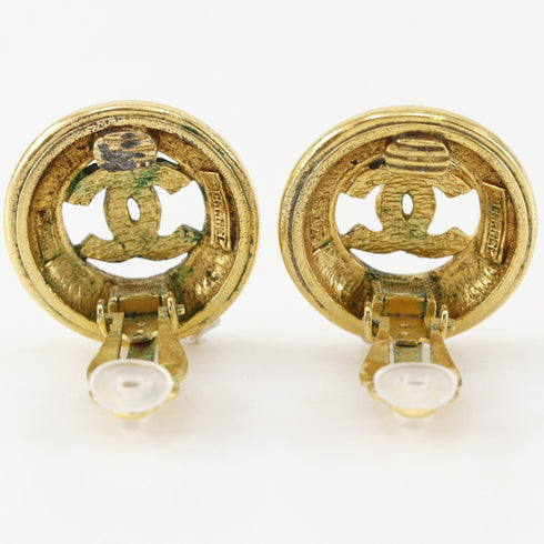 CC Logo Clip-On Earrings Metal