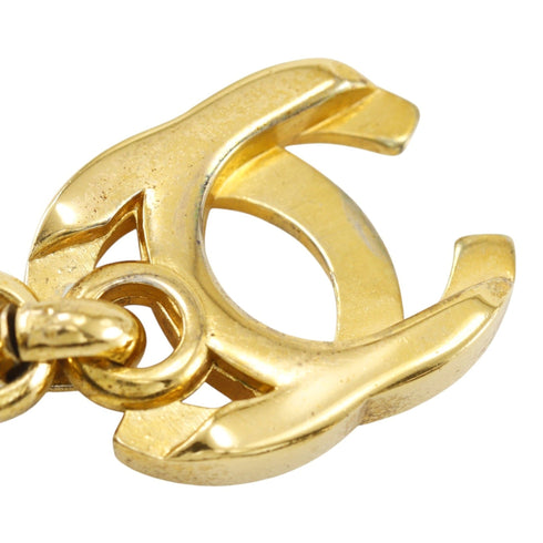 CC Logo Turnlock Flower Pendant Necklace Metal