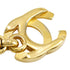 CC Logo Turnlock Flower Pendant Necklace Metal