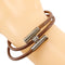 Charm Bracelet Leather and Silver