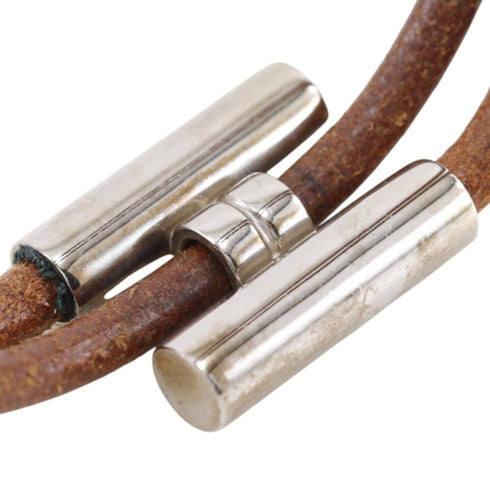 Charm Bracelet Leather and Silver