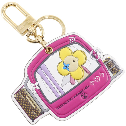 Charm Monogram Brown and Pink Handbag Charm