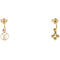 Earrings Gold-Tone Metal
