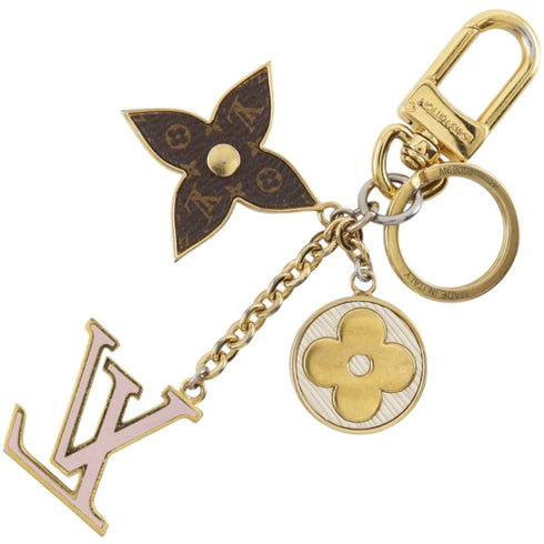 Monogram Bag Charm Gold and Monogram Handbag Charm