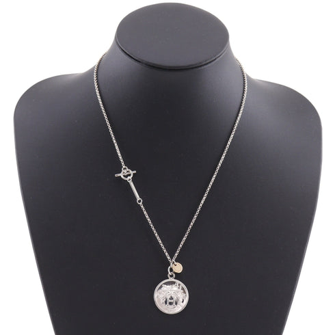 Pendant Necklace Sterling Silver and 18K Yellow Gold