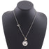 Pendant Necklace Sterling Silver and 18K Yellow Gold