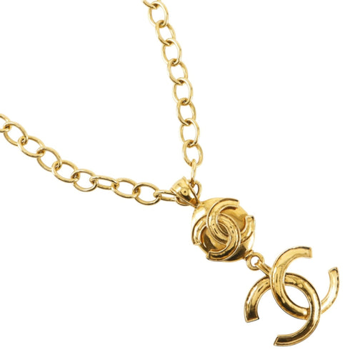 CC Logo Pendant Necklace Metal