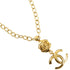 CC Logo Pendant Necklace Metal