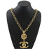 CC Logo Pendant Necklace Metal
