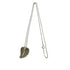 Vintage Leaf Motif Pendant Necklace Sterling Silver and 18K Yellow Gold