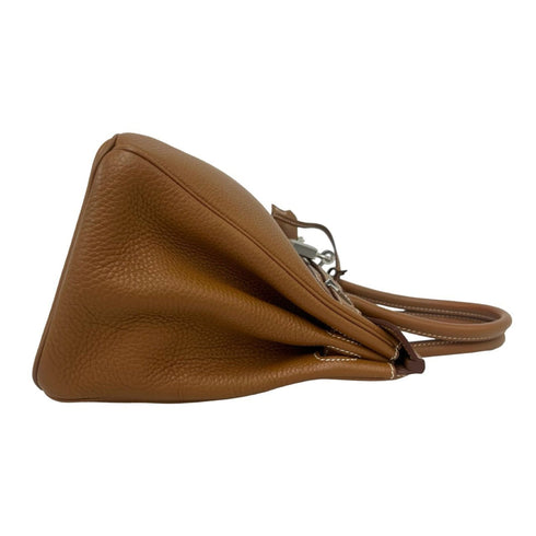 Birkin Handbag Brown Togo with Palladium Hardware 30