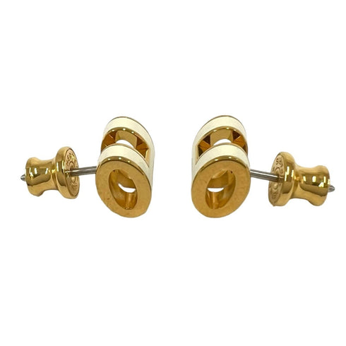 Pop H Earrings Gold-Tone Metal