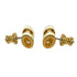 Pop H Earrings Gold-Tone Metal