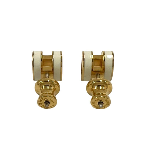 Pop H Earrings Gold-Tone Metal
