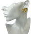 CC Logo Clip-On Earrings Metal Gold-Tone Metal