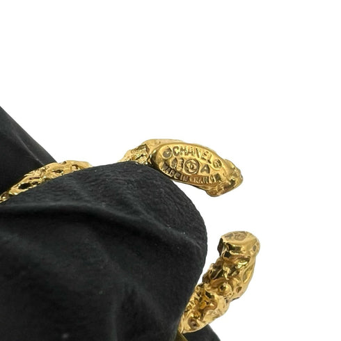 CC Logo Clip-On Earrings Metal Gold-Tone Metal
