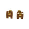 Pop H Earrings Gold-Tone Metal Gold-Tone Metal