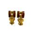 Pop H Earrings Gold-Tone Metal Gold-Tone Metal