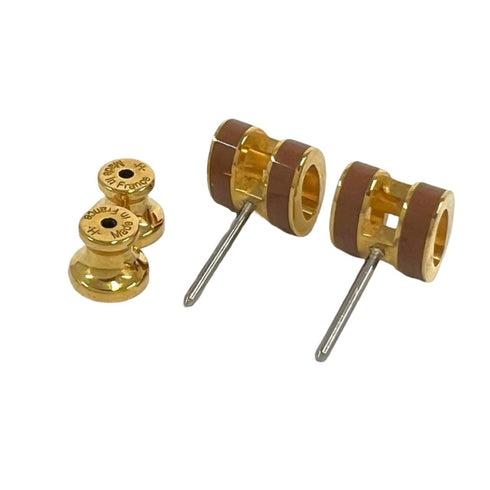 Pop H Earrings Gold-Tone Metal Gold-Tone Metal