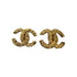 CC Logo Clip-On Earrings Metal Gold-Tone Metal